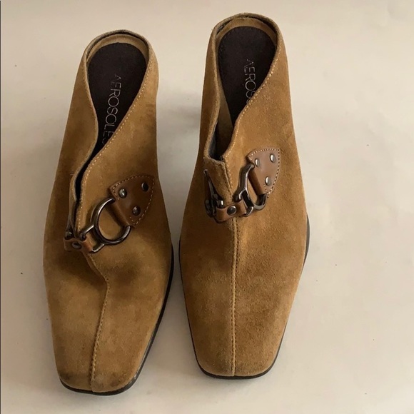 Aerosoles brown suede leather mules size 6.5B - Picture 8 of 8
